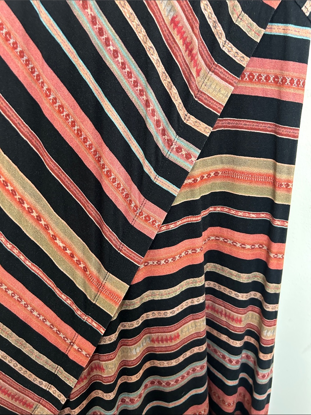 PERUVIAN CONNECTION Monserrato Colorful Maxi Stretch Jersey Size XS - Picture 9 of 16